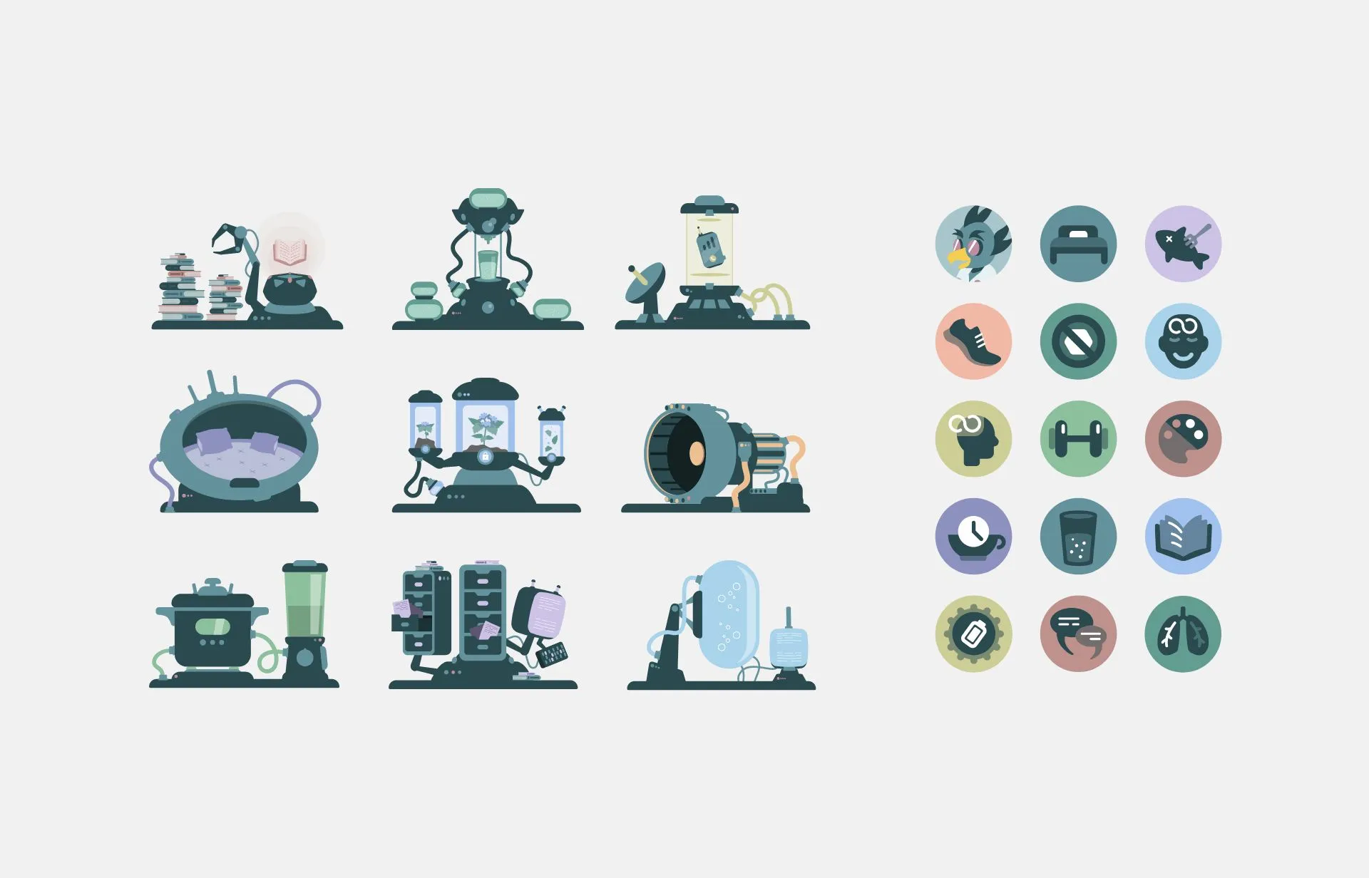 DR.HU Icon Visual Design